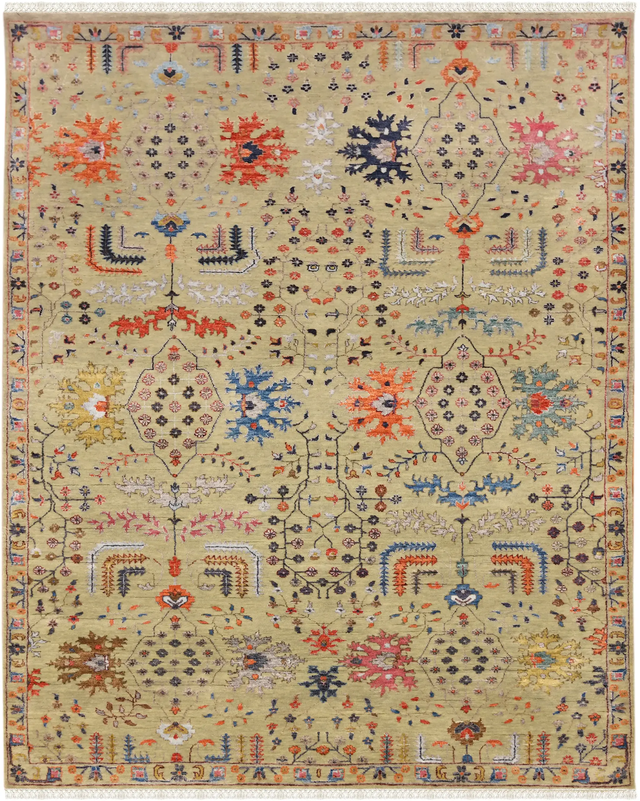 Imperial Flora hand knotted rug for living room